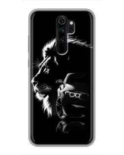Чохол для Xiaomi Redmi Note 8 Pro з картинкою «BMW та лев»