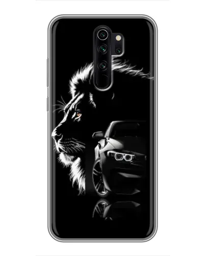 Чехол для Xiaomi Redmi Note 8 Pro с картинкой «BMW и лев»