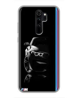 Чохол для Xiaomi Redmi Note 8 Pro з картинкою «Силует BMW в темряві»