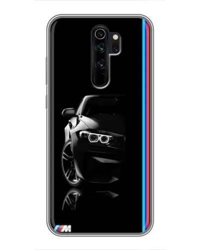 Чехол для Xiaomi Redmi Note 8 Pro с картинкой «Силуэт BMW в темноте»