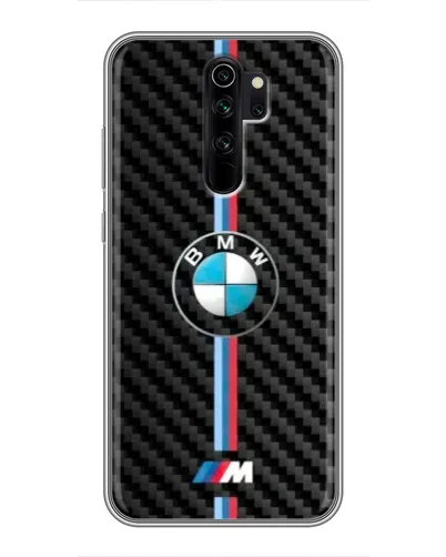 Чехол для Xiaomi Redmi Note 8 Pro с картинкой «Эмблема BMW и карбон»