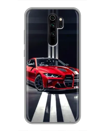 Чехол для Xiaomi Redmi Note 8 Pro с картинкой «Красная BMW на дороге»