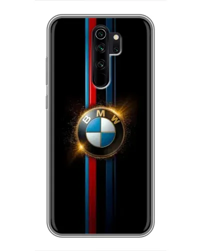 Чехол для Xiaomi Redmi Note 8 Pro с картинкой «BMW M-Power неон»