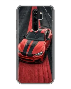 Чохол для Xiaomi Redmi Note 8 Pro з картинкою «BMW на червоній доріжці»