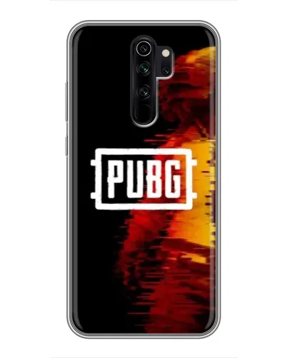 Чехол для Xiaomi Redmi Note 8 Pro с картинкой «Яркий логотип PUBG»