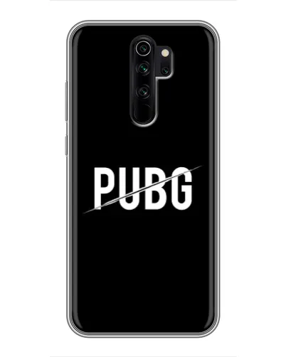 Чехол для Xiaomi Redmi Note 8 Pro с картинкой «PUBG — белый логотип»