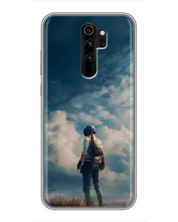 Чехол для Xiaomi Redmi Note 8 Pro с картинкой «Герой PUBG на скале» Чехол для Xiaomi Redmi Note 8 Pro с картинкой «Герой PUBG на скале»