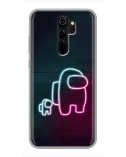 Чехол для Xiaomi Redmi Note 8 Pro с картинкой «Among Us неон-арт»