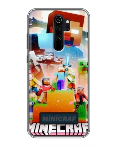 Чехол для Xiaomi Redmi Note 8 Pro с картинкой «Minecraft герои игры»