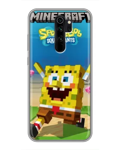 Чехол для Xiaomi Redmi Note 8 Pro с картинкой «Губка Боб Minecraft» Чехол для Xiaomi Redmi Note 8 Pro с картинкой «Губка Боб Minecraft»
