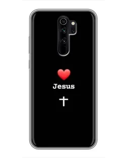 Чехол для Xiaomi Redmi Note 8 Pro с картинкой «Сердце - Jesus» Чехол для Xiaomi Redmi Note 8 Pro с картинкой «Сердце - Jesus»
