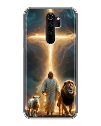 Чехол для Xiaomi Redmi Note 8 Pro с картинкой «Лев Иуды и Свет» Чехол для Xiaomi Redmi Note 8 Pro с картинкой «Лев Иуды и Свет»