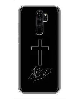 Чехол для Xiaomi Redmi Note 8 Pro с картинкой «Графический крест Jesus» Чехол для Xiaomi Redmi Note 8 Pro с картинкой «Графический крест Jesus»