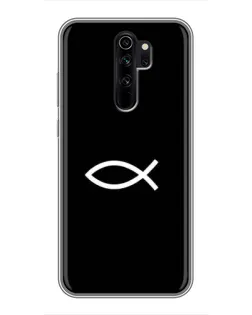 Чехол для Xiaomi Redmi Note 8 Pro с картинкой «Символ рыбы Jesus» Чехол для Xiaomi Redmi Note 8 Pro с картинкой «Символ рыбы Jesus»