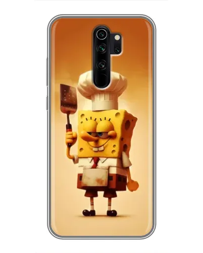 Чехол для Xiaomi Redmi Note 8 Pro с картинкой «Губка Боб повар»