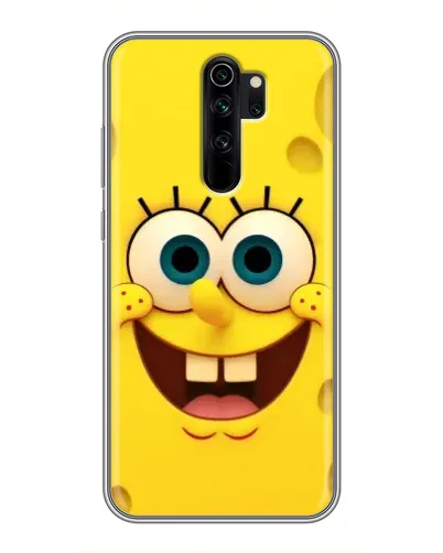 Чехол для Xiaomi Redmi Note 8 Pro с картинкой «Губка Боб улыбка»