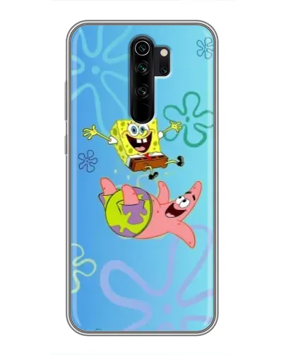 Чехол для Xiaomi Redmi Note 8 Pro с картинкой «Спанч Боб и Патрик»