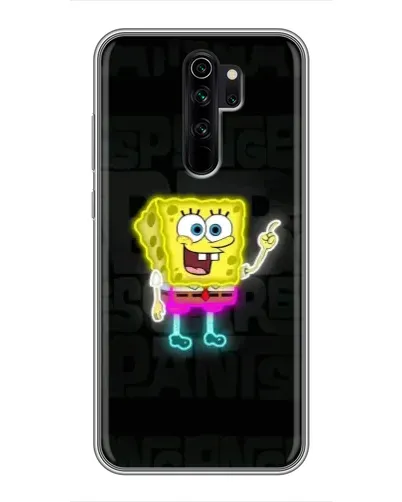 Чехол для Xiaomi Redmi Note 8 Pro с картинкой «Неоновый Губка Боб»