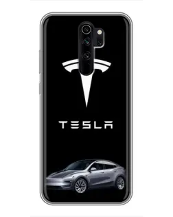 Чехол для Xiaomi Redmi Note 8 Pro с картинкой «Tesla Model Y»