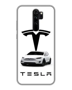 Чехол для Xiaomi Redmi Note 8 Pro с картинкой «Tesla White Style»