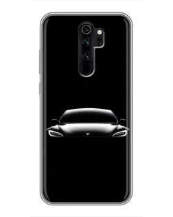 Чехол для Xiaomi Redmi Note 8 Pro с картинкой «Фары Tesla Night»