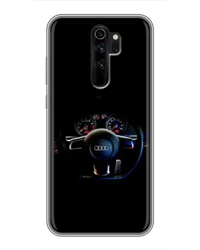 Чехол для Xiaomi Redmi Note 8 Pro с картинкой «Салон Audi — руль»