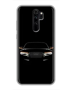 Чехол для Xiaomi Redmi Note 8 Pro с картинкой «Audi — ночной контур» Чехол для Xiaomi Redmi Note 8 Pro с картинкой «Audi — ночной контур»