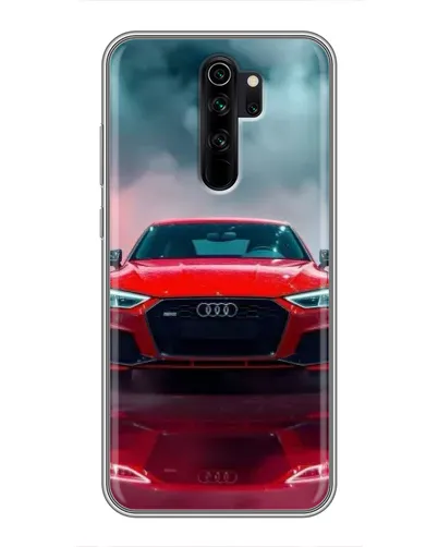 Чехол для Xiaomi Redmi Note 8 Pro с картинкой «Audi RS — красный стиль»