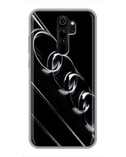 Чехол для Xiaomi Redmi Note 8 Pro с картинкой «Audi — абстрактные кольца» Чехол для Xiaomi Redmi Note 8 Pro с картинкой «Audi — абстрактные кольца»
