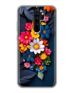 Чехол для Xiaomi Redmi Note 8 Pro с картинкой «Цветочная феерия»