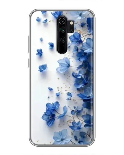 Чехол для Xiaomi Redmi Note 8 Pro с картинкой «Голубой цветочный каскад» Чехол для Xiaomi Redmi Note 8 Pro с картинкой «Голубой цветочный каскад»