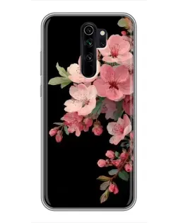 Чехол для Xiaomi Redmi Note 8 Pro с картинкой «Розовая ветка сакуры»