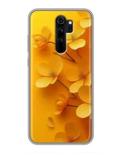 Чехол для Xiaomi Redmi Note 8 Pro с картинкой «Золотые лепестки»