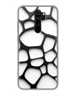 Чехол для Xiaomi Redmi Note 8 Pro с картинкой «Белая объемная сетка» Чехол для Xiaomi Redmi Note 8 Pro с картинкой «Белая объемная сетка»