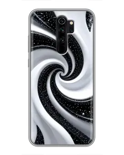 Чехол для Xiaomi Redmi Note 8 Pro с картинкой «Черно-белая спираль» Чехол для Xiaomi Redmi Note 8 Pro с картинкой «Черно-белая спираль»