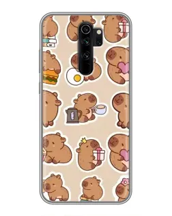 Чехол для Xiaomi Redmi Note 8 Pro с картинкой «Капибары паттерн» Чехол для Xiaomi Redmi Note 8 Pro с картинкой «Капибары паттерн»