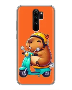 Чехол для Xiaomi Redmi Note 8 Pro с картинкой «Капибара на скутере» Чехол для Xiaomi Redmi Note 8 Pro с картинкой «Капибара на скутере»