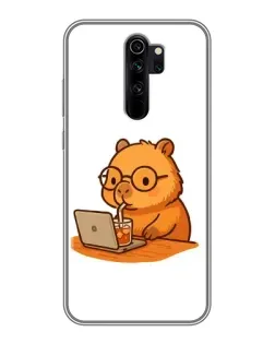 Чехол для Xiaomi Redmi Note 8 Pro с картинкой «Капибара с ноутбуком» Чехол для Xiaomi Redmi Note 8 Pro с картинкой «Капибара с ноутбуком»