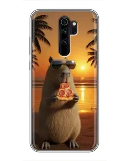 Чехол для Xiaomi Redmi Note 8 Pro с картинкой «Капибара с пиццей» Чехол для Xiaomi Redmi Note 8 Pro с картинкой «Капибара с пиццей»