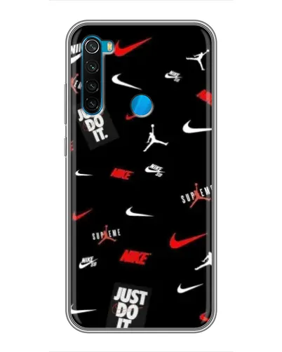 Чехол для Xiaomi Redmi Note 8 с картинкой «Nike Mix Pattern»