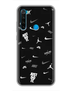 Чехол для Xiaomi Redmi Note 8 с картинкой «Nike Black Pattern» Чехол для Xiaomi Redmi Note 8 с картинкой «Nike Black Pattern»