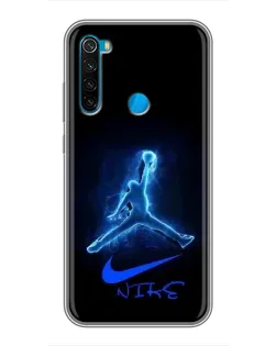 Чехол для Xiaomi Redmi Note 8 с картинкой «Jordan Neon Blue» Чехол для Xiaomi Redmi Note 8 с картинкой «Jordan Neon Blue»