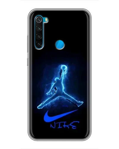 Чехол для Xiaomi Redmi Note 8 с картинкой «Jordan Neon Blue»