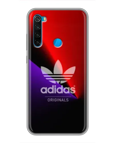 Чехол для Xiaomi Redmi Note 8 с картинкой «Adidas Red Neon»