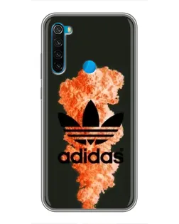 Чехол для Xiaomi Redmi Note 8 с картинкой «Оранжевый дым Adidas» Чехол для Xiaomi Redmi Note 8 с картинкой «Оранжевый дым Adidas»
