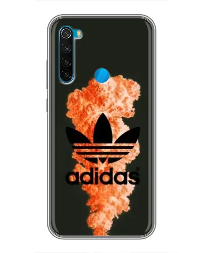 Чехол для Xiaomi Redmi Note 8 с картинкой «Оранжевый дым Adidas»