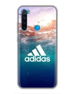 Чехол для Xiaomi Redmi Note 8 с картинкой «Океанская глубина адидас» Чехол для Xiaomi Redmi Note 8 с картинкой «Океанская глубина адидас»