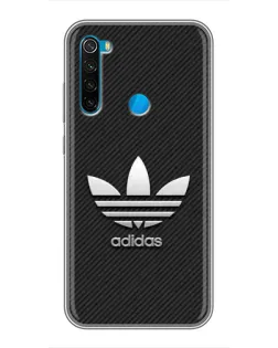 Чехол для Xiaomi Redmi Note 8 с картинкой «Adidas Карбоновая текстура»