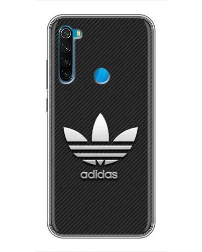 Чехол для Xiaomi Redmi Note 8 с картинкой «Adidas Карбоновая текстура»