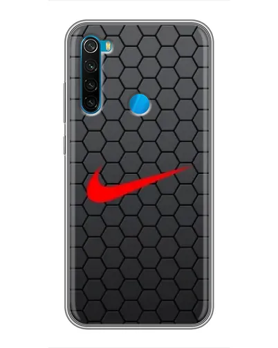 Чехол для Xiaomi Redmi Note 8 с картинкой «Nike — карбоновая сетка» Чехол для Xiaomi Redmi Note 8 с картинкой «Nike — карбоновая сетка»